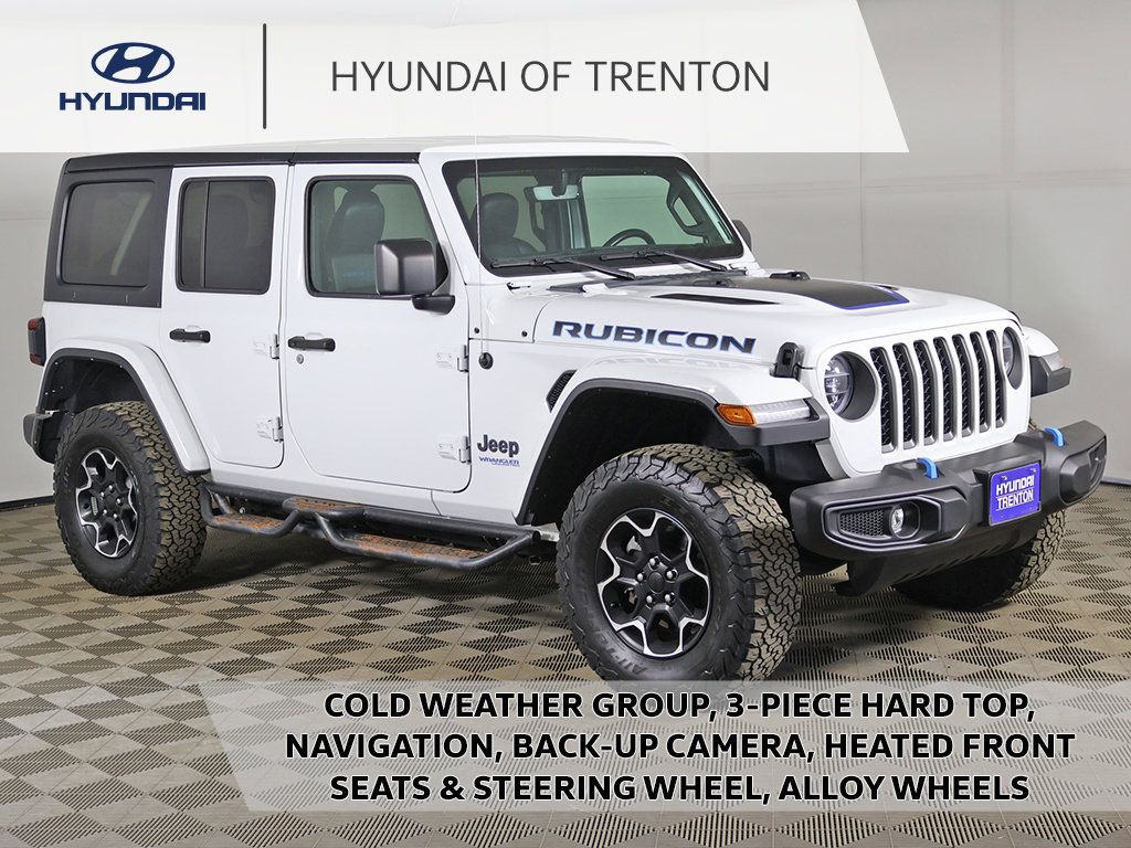 Used 2022 Jeep Wrangler Unlimited Rubicon 4xe w/ Cold Weather Group AWD/4WD image 1