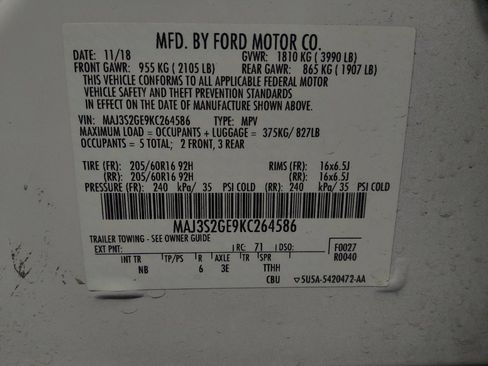 Used 2019 Ford EcoSport SE w/ SE Convenience Package FWD image 33