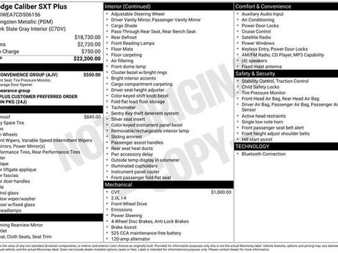 Used 2012 Dodge Caliber SXT Plus w/ Driver Convenience Group image 3