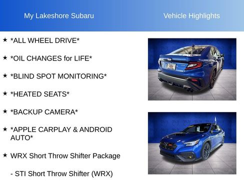 Certified 2023 Subaru WRX Limited AWD/4WD image 6