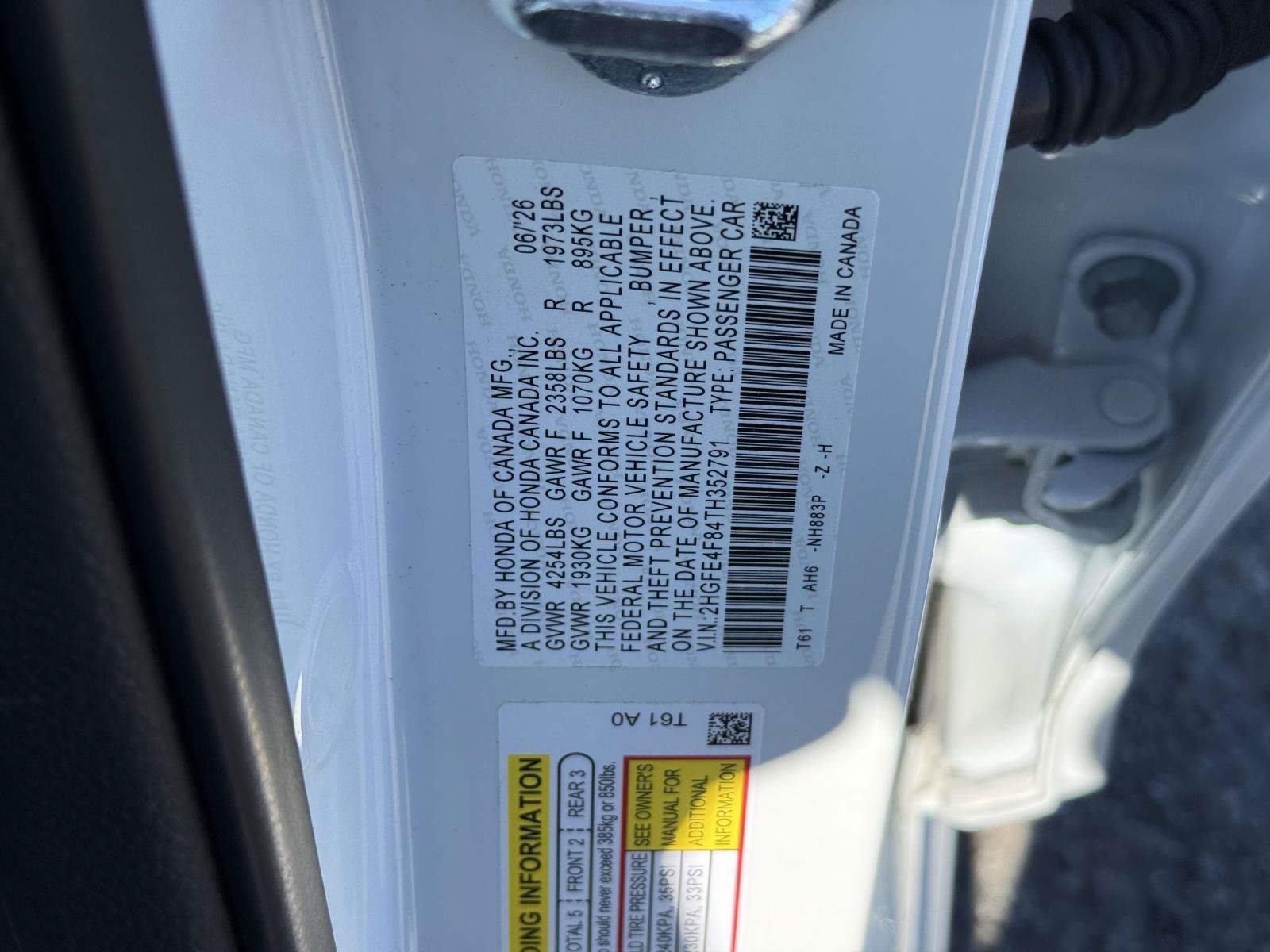 Certified 2026 Honda Civic Sport image 31