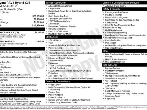 Used 2024 Toyota RAV4 XLE w/ Convenience Package AWD/4WD image 42