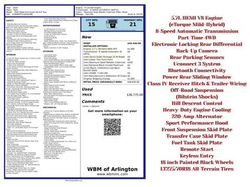 Used 2020 RAM 1500 Rebel image 2