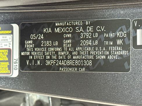 Certified 2024 Kia Forte LXS FWD image 29