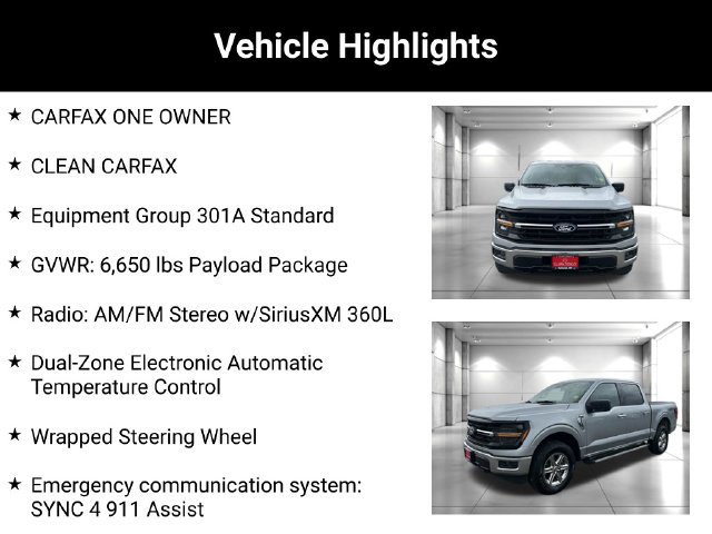 Used 2025 Ford F150 XLT w/ Equipment Group 301A Standard AWD/4WD image 2