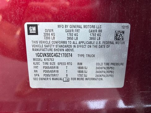 Used 2016 Chevrolet Silverado 1500 LTZ Z71 w/ LTZ Plus Package AWD/4WD image 15