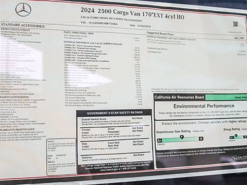 New 2024 Mercedes-Benz Sprinter 2500 image 26