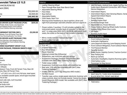 Used 2020 Chevrolet Tahoe LS w/ Enhanced Driver Alert Package