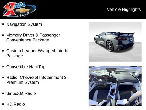 Certified 2023 Chevrolet Corvette Stingray Premium Conv w/ Z51 Performance Package image 2