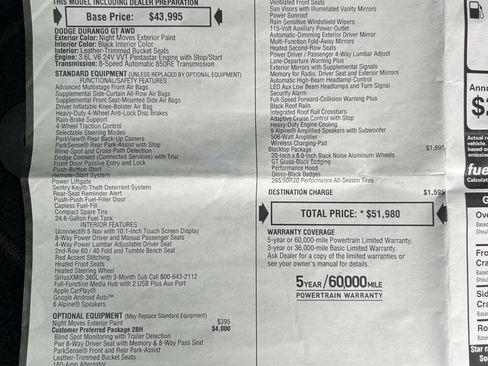 Used 2025 Dodge Durango GT image 55