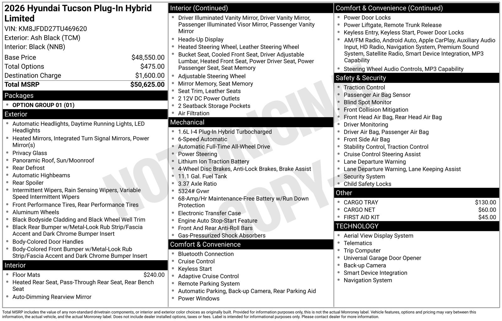 New 2026 Hyundai Tucson Limited AWD/4WD image 21