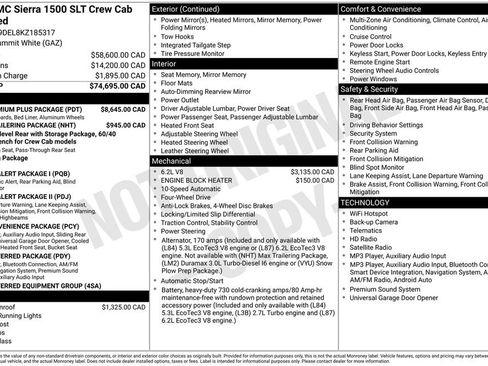 Used 2019 GMC Sierra 1500 SLT w/ SLT Premium Plus Package AWD/4WD image 13