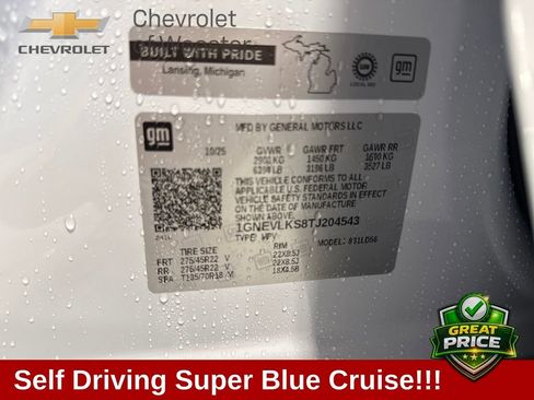 New 2026 Chevrolet Traverse RS w/ LPO, Floor Liner Package AWD/4WD image 22