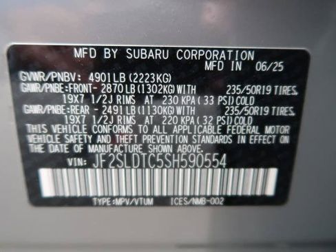 Certified 2025 Subaru Forester Touring w/ Protection Package AWD/4WD image 43