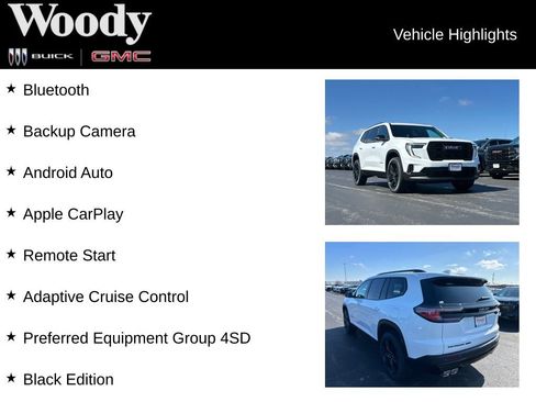 New 2026 GMC Acadia Elevation w/ Black Edition AWD/4WD image 3