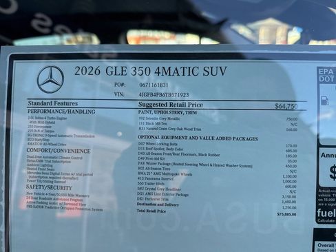 New 2026 Mercedes-Benz GLE 350 4MATIC image 13