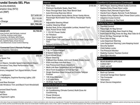 Used 2020 Hyundai Sonata SEL Plus w/ Tech Package image 24