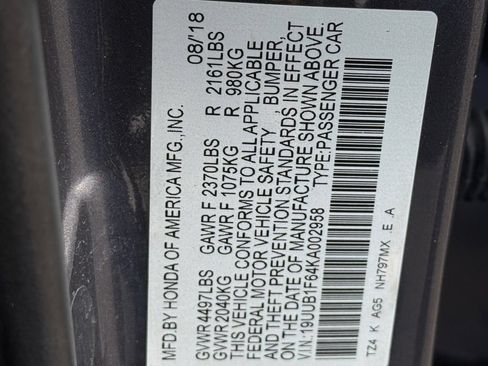 Used 2019 Acura TLX w/ Technology & A-SPEC Pkg FWD image 27