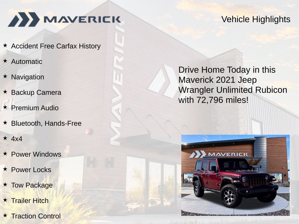 Used 2021 Jeep Wrangler Unlimited Rubicon w/ Cold Weather Group AWD/4WD image 5