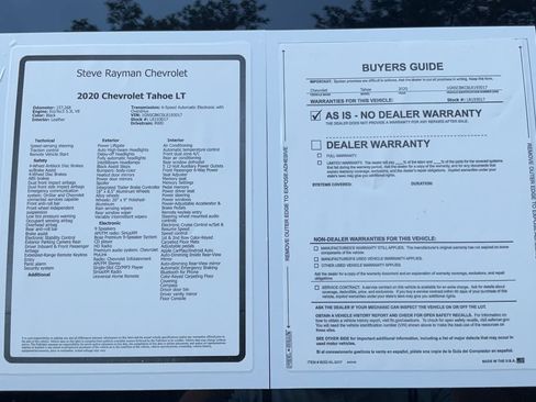 Used 2020 Chevrolet Tahoe LT w/ Max Trailering Package RWD image 25