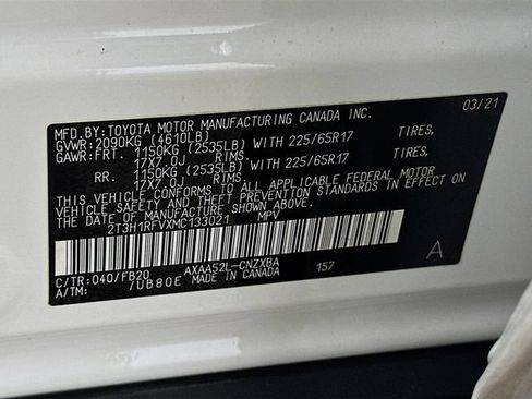 Used 2021 Toyota RAV4 LE w/ Carpet Mat Package (TMS) FWD image 25