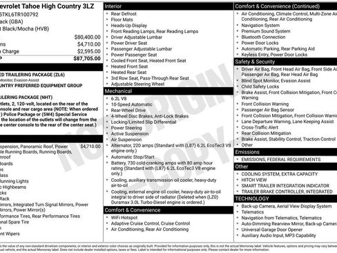 New 2026 Chevrolet Tahoe High Country image 31