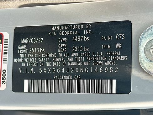 Used 2022 Kia K5 GT-Line w/ GT-Line Awd Premium Package image 12