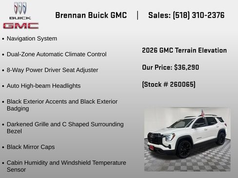 New 2026 GMC Terrain Elevation w/ Elevation Premium Package AWD/4WD image 24