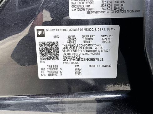 Used 2022 GMC Sierra 1500 SLT w/ SLT Convenience Package RWD image 29