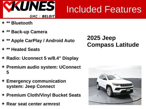Used 2025 Jeep Compass Latitude AWD/4WD image 2