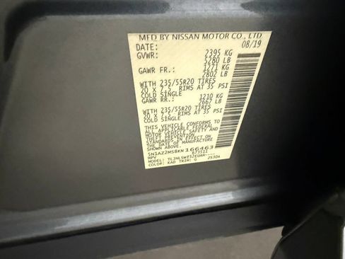 Used 2019 Nissan Murano Platinum w/ Cargo Package AWD/4WD image 43