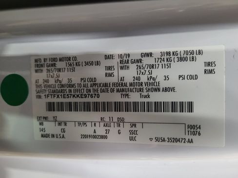 Used 2019 Ford F150 XL w/ Equipment Group 101A Mid image 33