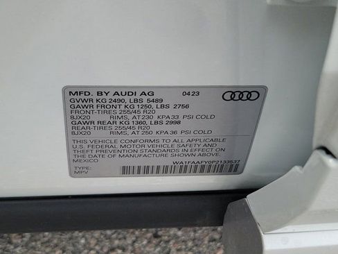 Certified 2023 Audi Q5 2.0T Prestige w/ Prestige Package AWD/4WD image 32