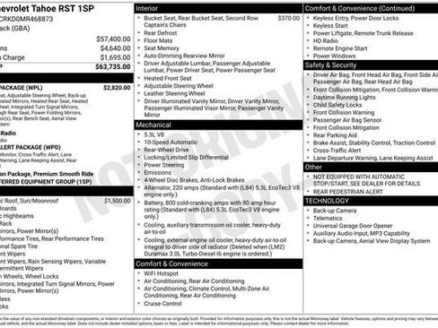 Used 2021 Chevrolet Tahoe RST w/ Luxury Package RWD image 5