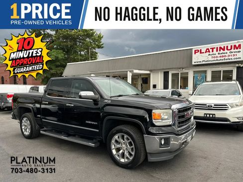 Used 2015 GMC Sierra 1500 SLT w/ SLT Crew Cab Value Package AWD/4WD image 1