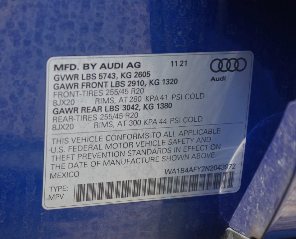 Used 2022 Audi SQ5 Premium Plus w/ Premium Plus Package AWD/4WD image 27