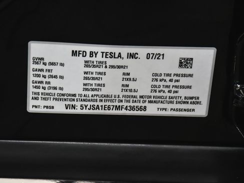 Used 2021 Tesla Model S Plaid image 22
