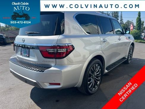 Certified 2023 Nissan Armada Platinum w/ Captain's Chairs Package AWD/4WD image 8