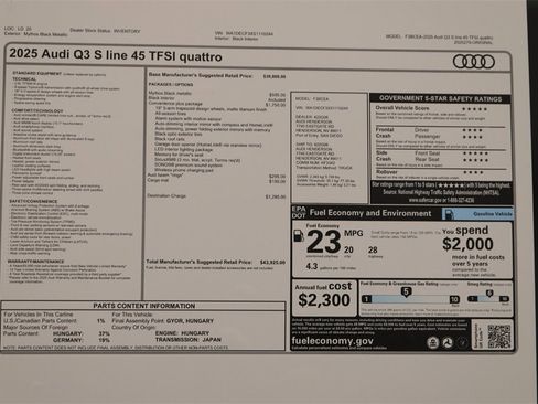 New 2025 Audi Q3 2.0T Premium image 32