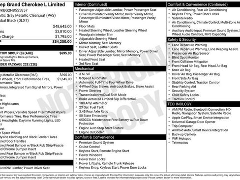 Used 2022 Jeep Grand Cherokee L Limited w/ Trailer Tow Group (B) AWD/4WD image 2