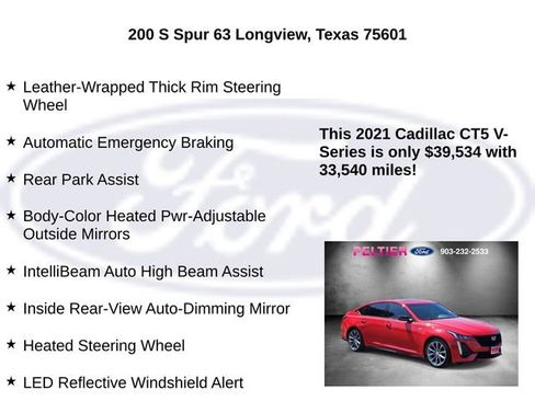 Used 2021 Cadillac CT5 V w/ Cold Weather Package RWD image 25