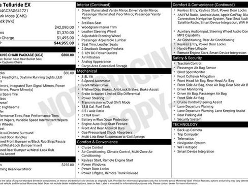 Used 2025 Kia Telluride EX w/ EX Captain's Chair Package FWD image 4