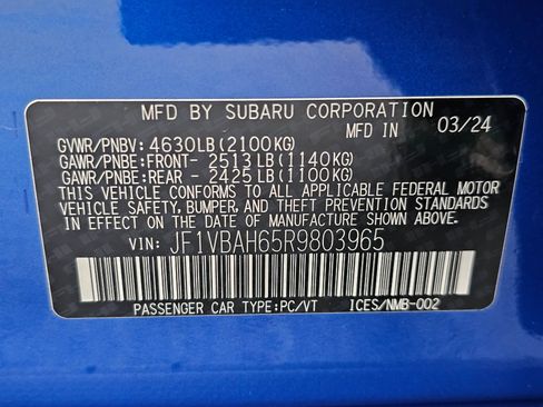 Used 2024 Subaru WRX Premium image 31