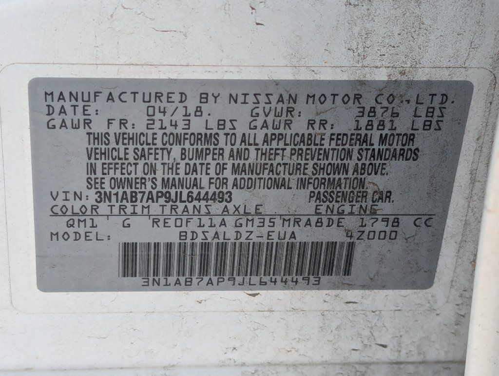 Used 2018 Nissan Sentra SV FWD image 15