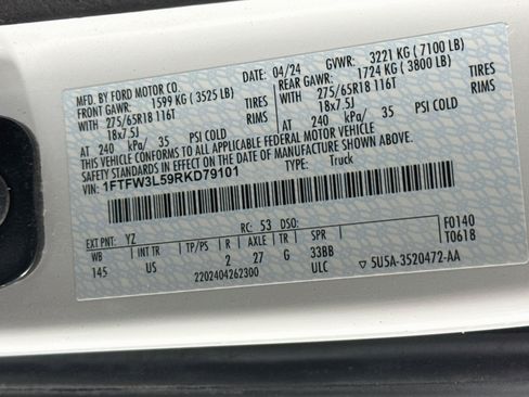 Used 2024 Ford F150 XLT w/ Equipment Group 302A MID AWD/4WD image 38