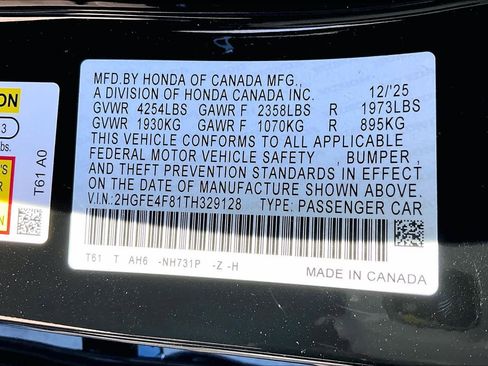 New 2026 Honda Civic Sport image 19