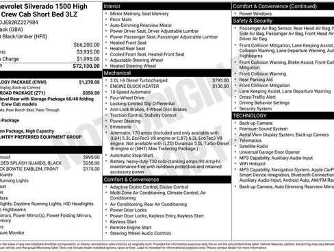 Used 2024 Chevrolet Silverado 1500 High Country w/ Technology Package AWD/4WD image 35