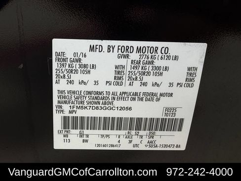Used 2016 Ford Explorer XLT w/ Equipment Group 202A FWD image 37