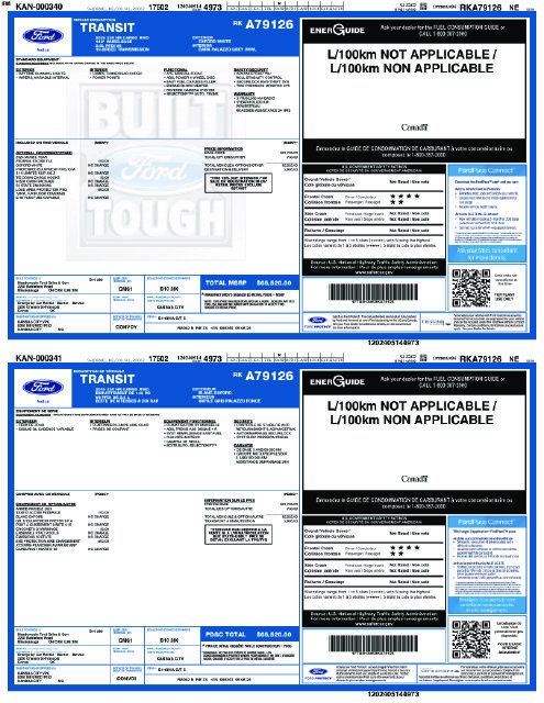 Used 2024 Ford Transit 250 148 High Roof w/ Load Area Protection Package RWD image 6