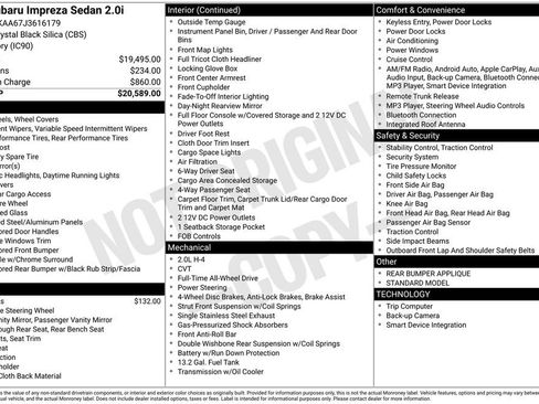 Used 2018 Subaru Impreza 2.0i image 19